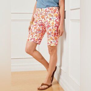 TALBOTS PERFECT SHORTS CHARMING FLORAL SZ 33